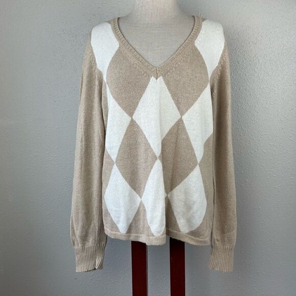 Rafaella V-Neck Sweater Size XL EUC - Picture 1 of 6
